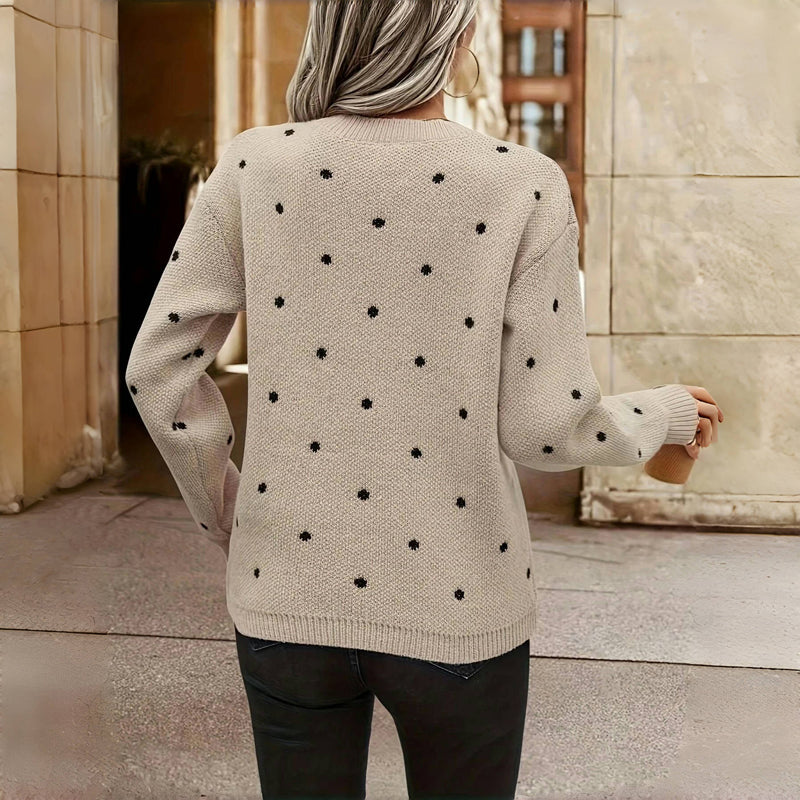 DOTTIE - Polka Knit Sweater