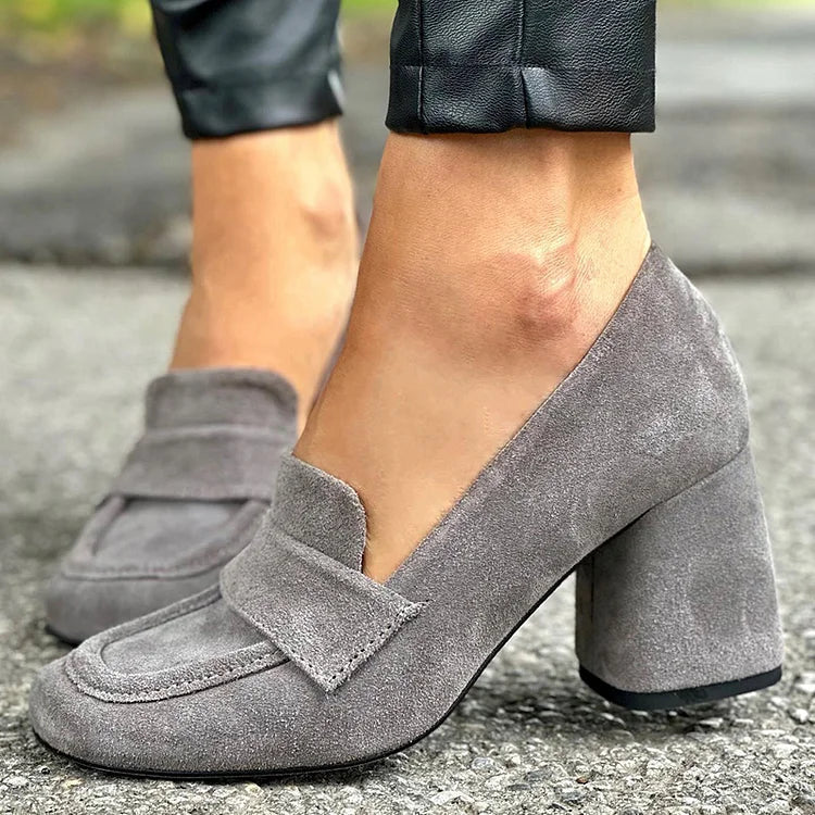 ROMY - Block Heel Loafers