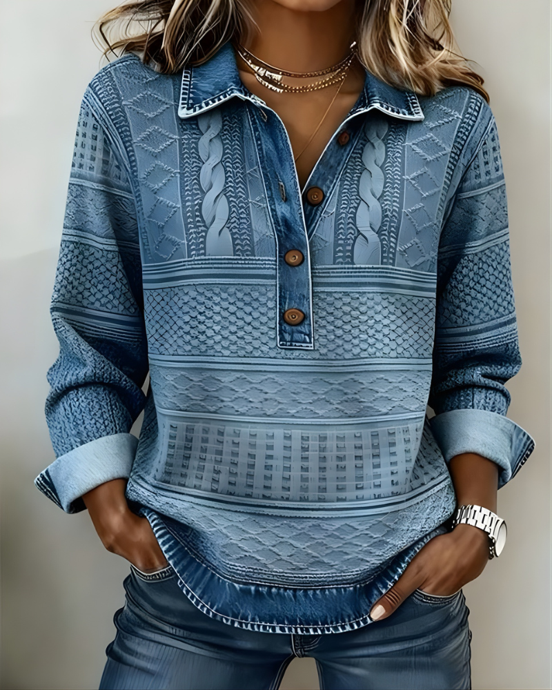 ROWAN - Half-Button Collared Sweatshirt