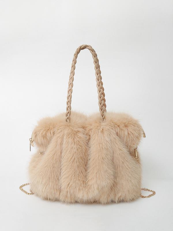 GOLDIE - Plush Shoulder Tote