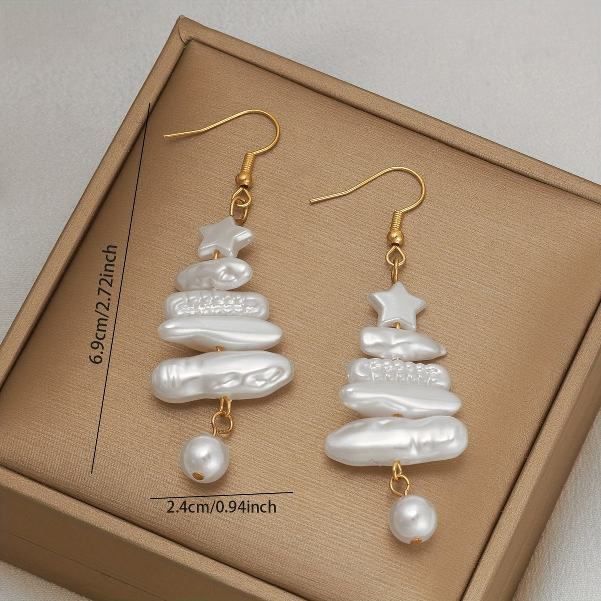 PETRA - Pearl Star Earrings
