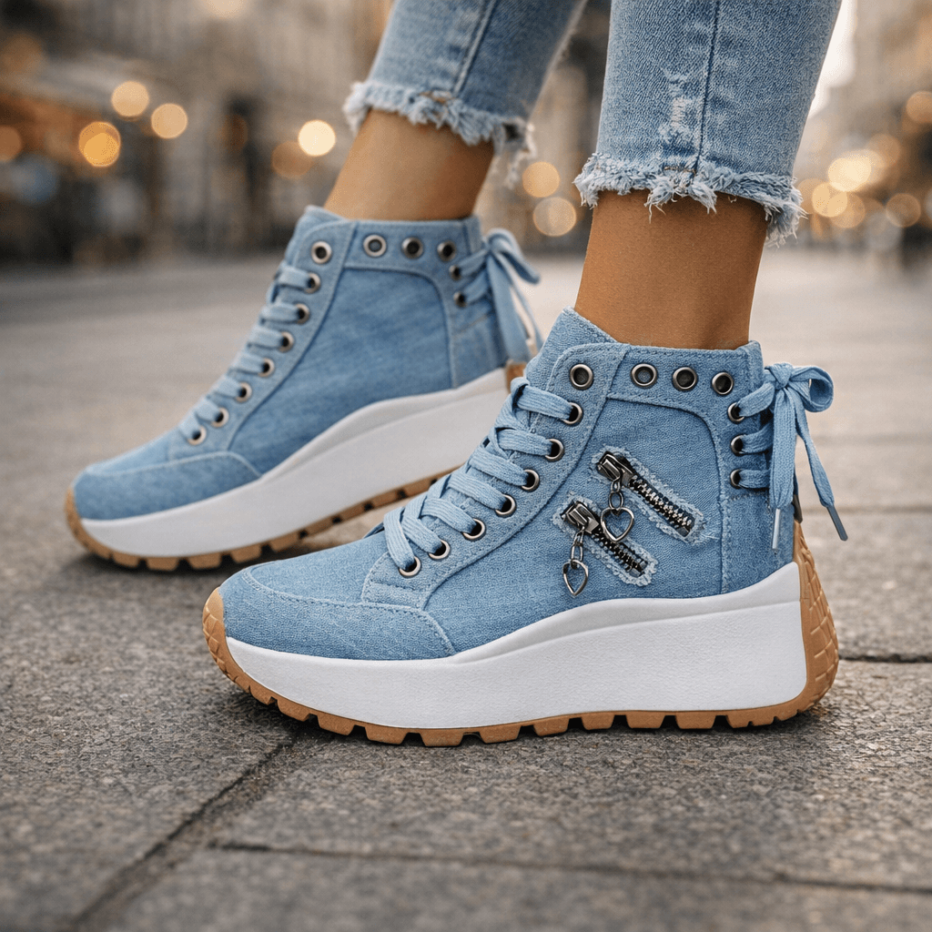 ERIN - Platform Lace-Up Trainers