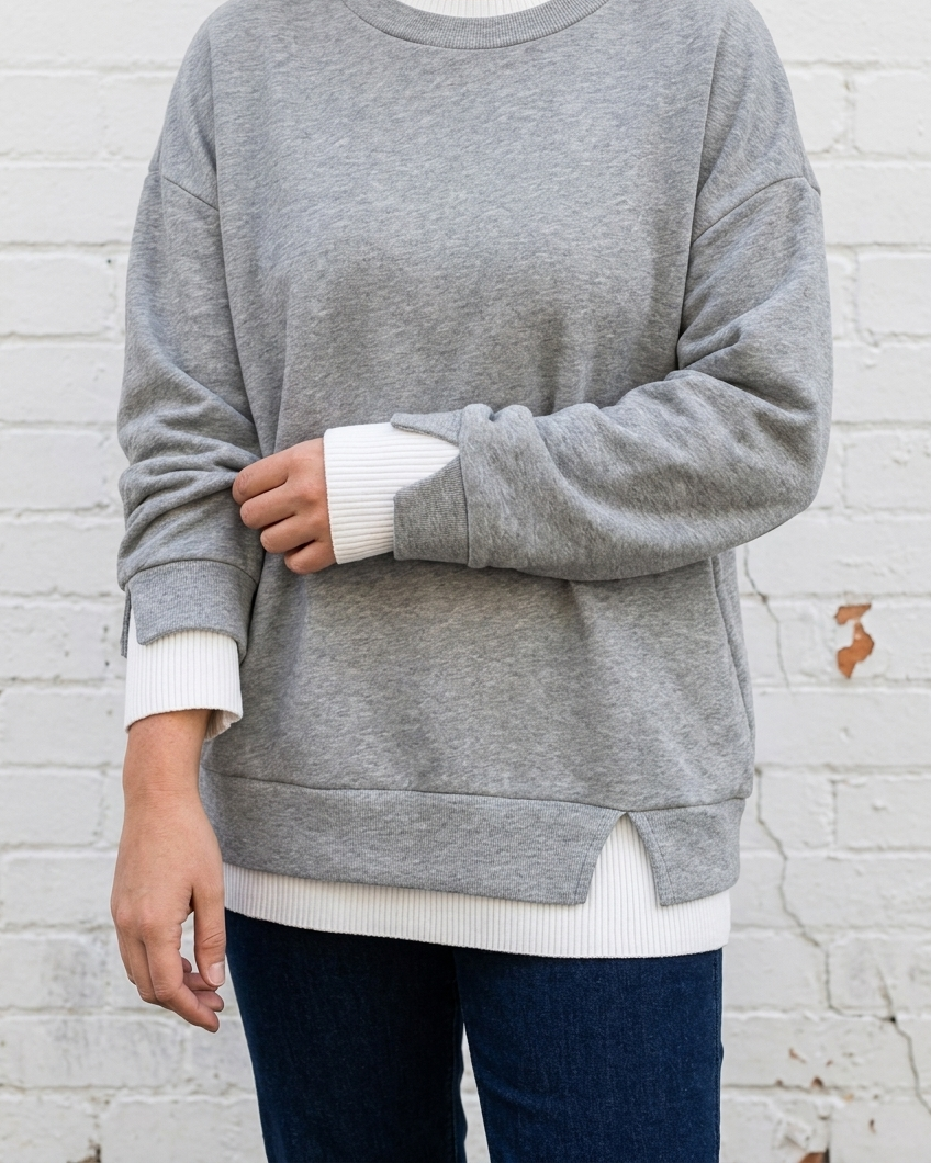 CHARLOTTE - Layered Sweatshirt - Elsie's Melbourne