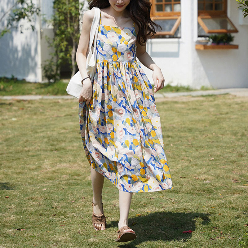 PRIMROSE - Printed Midi Dress