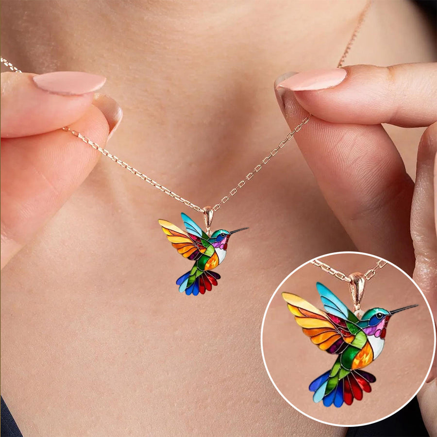 WREN - Hummingbird Necklace and Earrings