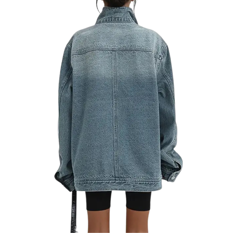SKYE - Vintage Washed Asymmetric Jacket