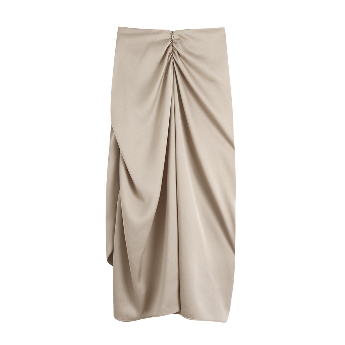 AGNES - Draped Midi Skirt