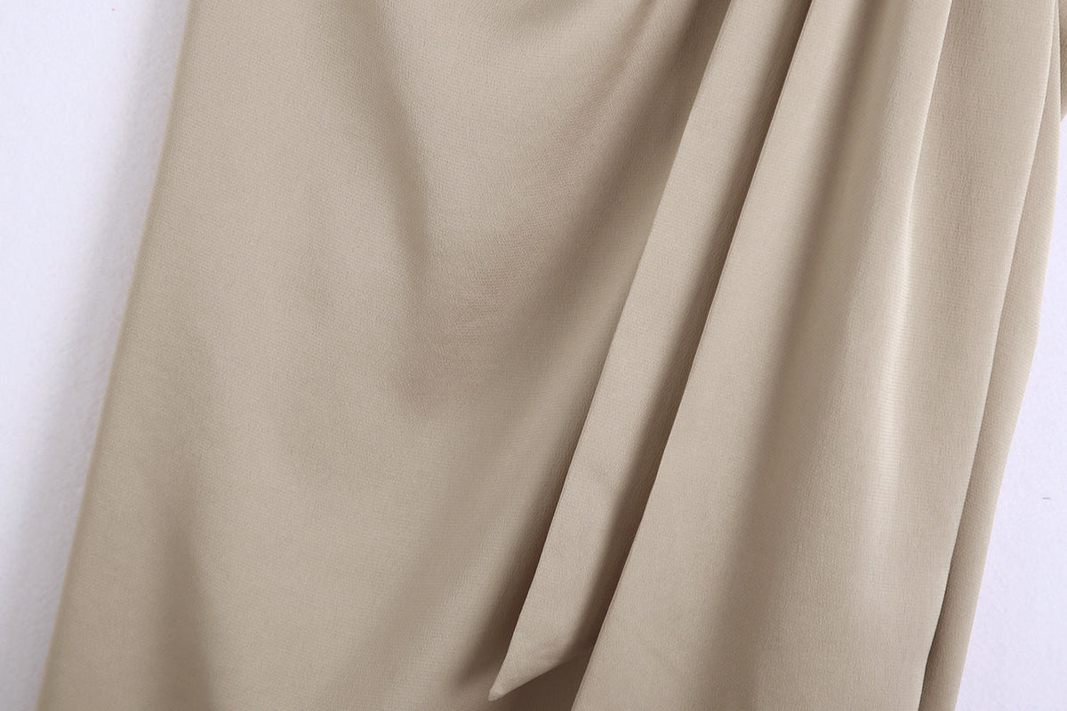 AGNES - Draped Midi Skirt