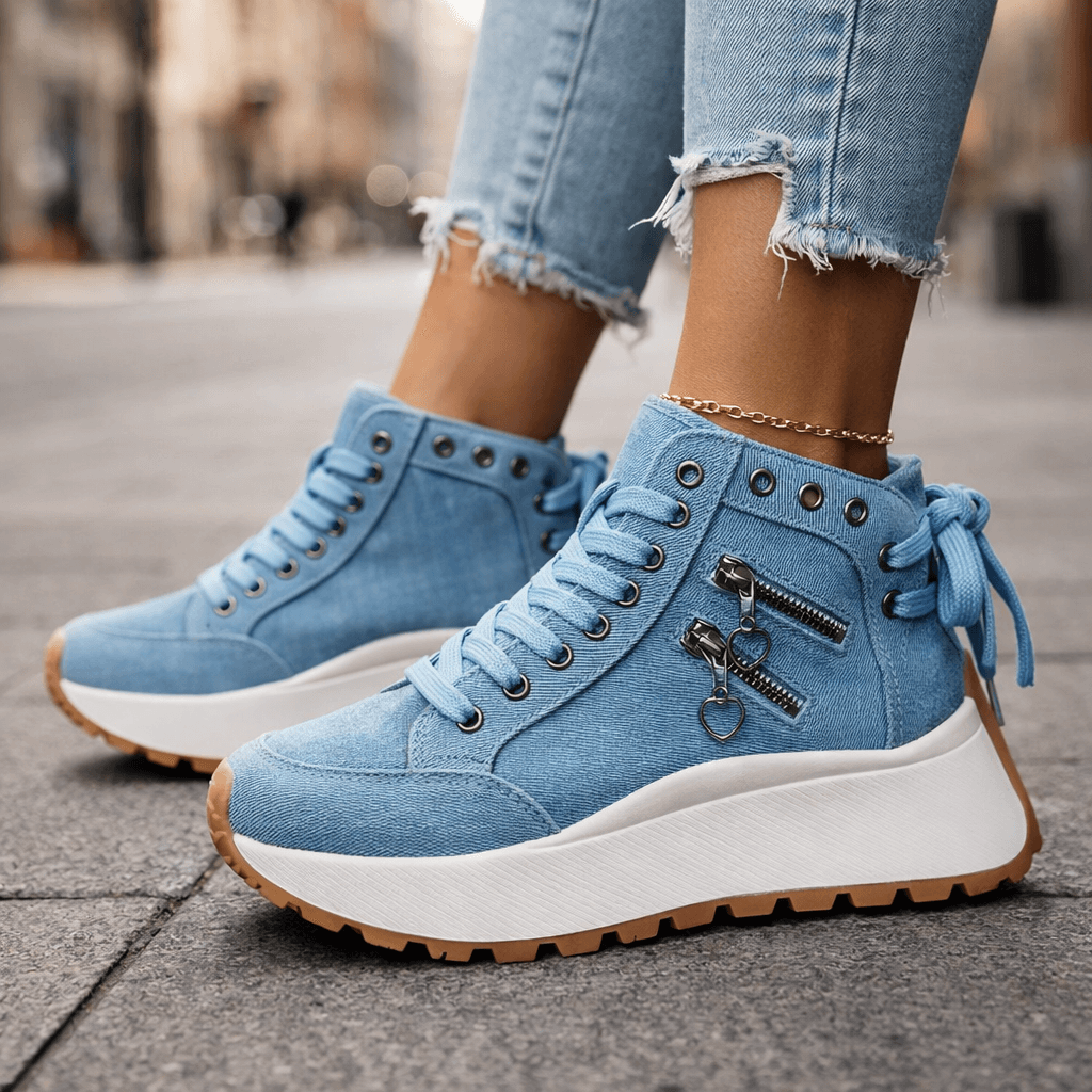 ERIN - Platform Lace-Up Trainers