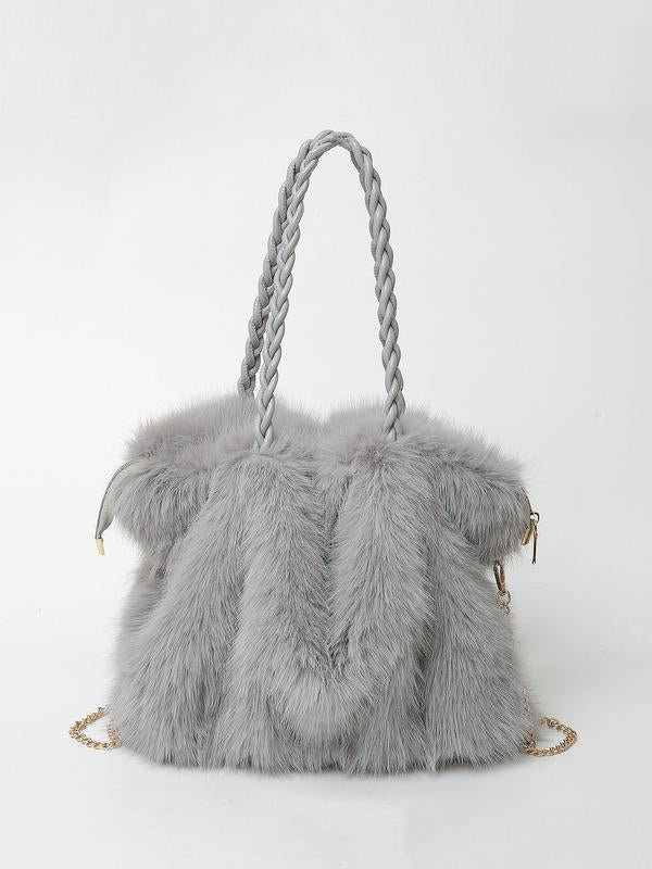 GOLDIE - Plush Shoulder Tote