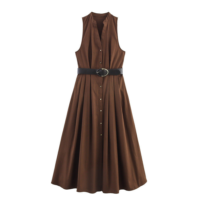 HENRIETTA - Belted Midi Dress