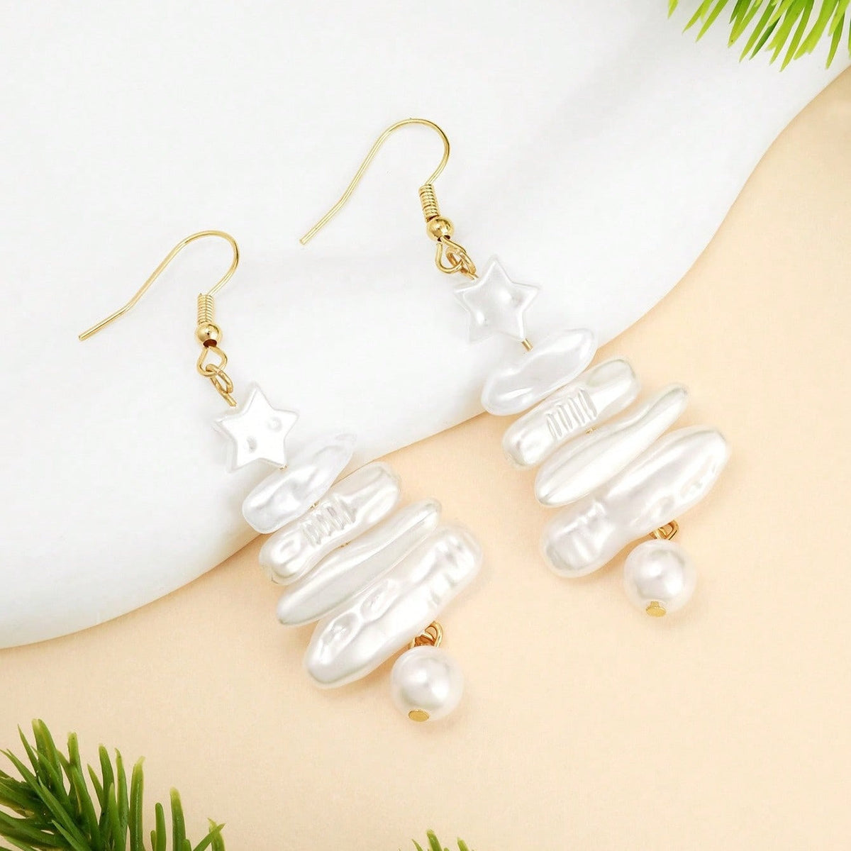 PETRA - Pearl Star Earrings