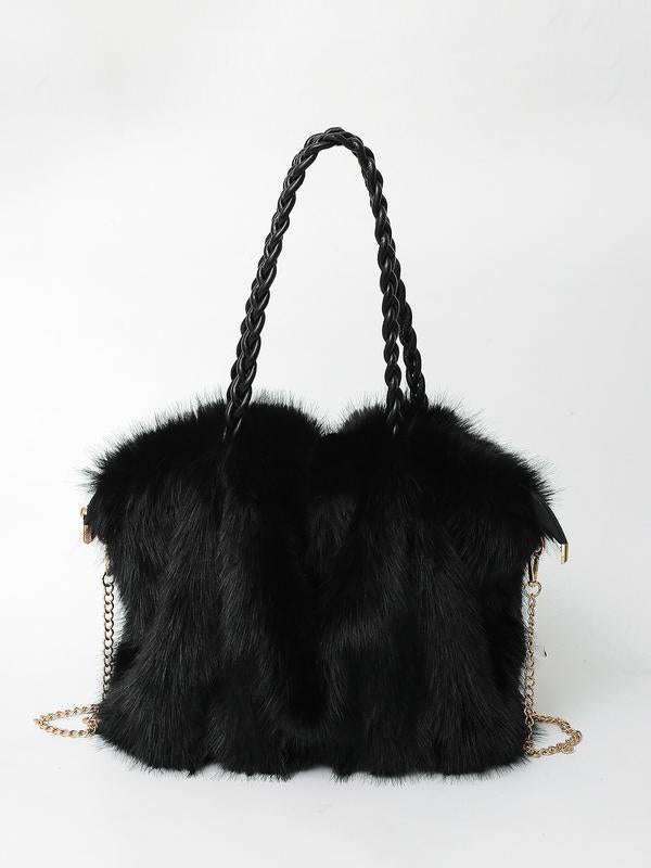 GOLDIE - Plush Shoulder Tote
