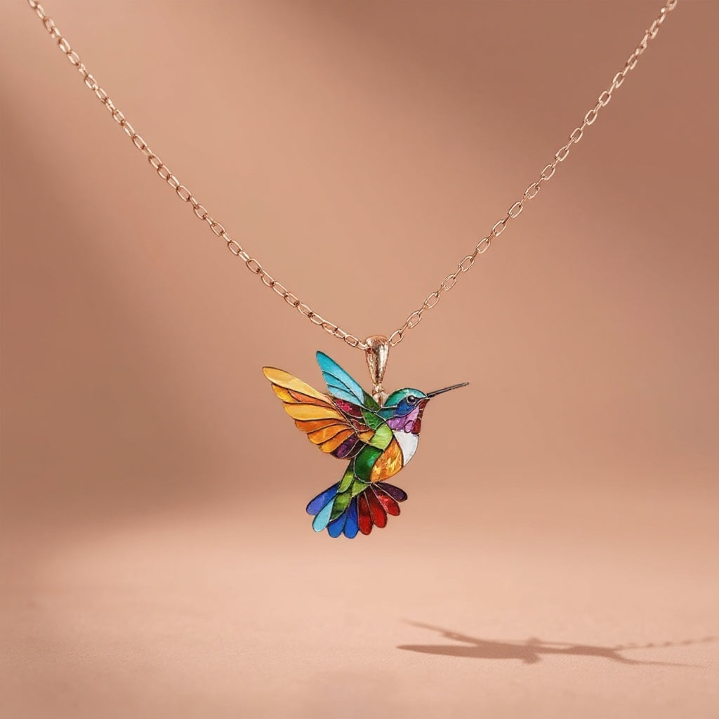 WREN - Hummingbird Necklace and Earrings