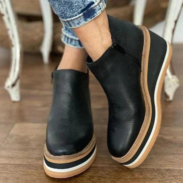 KAMALA - Casual Wedge Ankle Boots