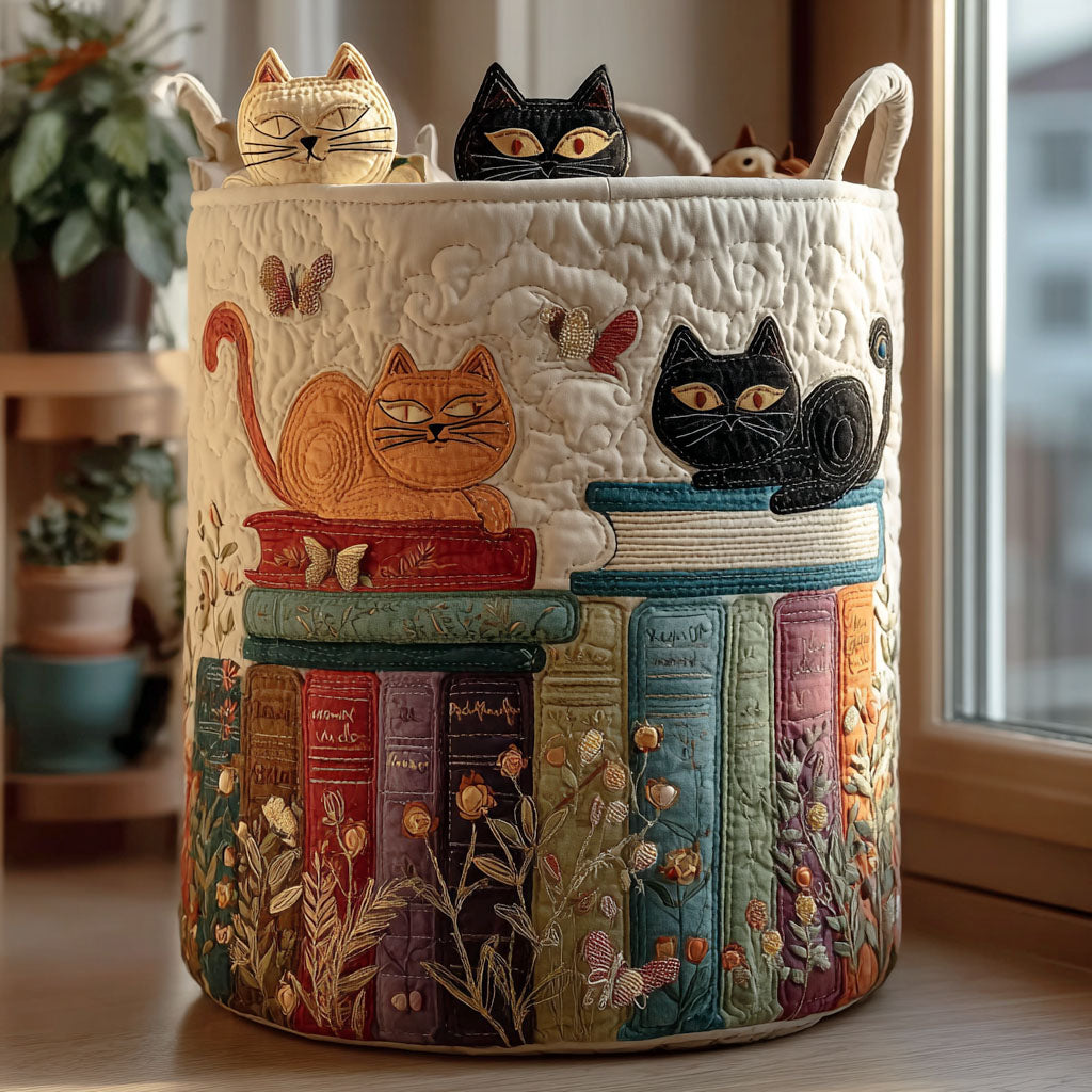 CLEO - Cat Print Laundry Basket