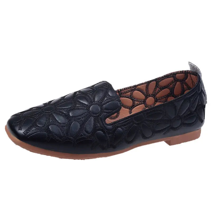 AUGUSTA - Embroidered Ballet Flats