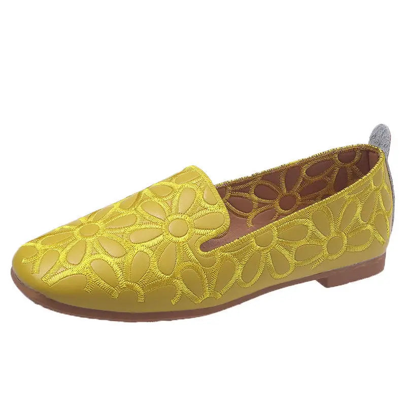 AUGUSTA - Embroidered Ballet Flats