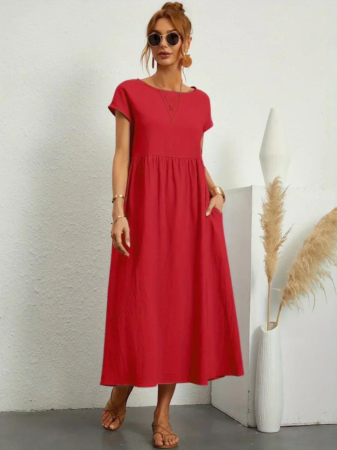 GABRIELLE - Flowing Midi Dress