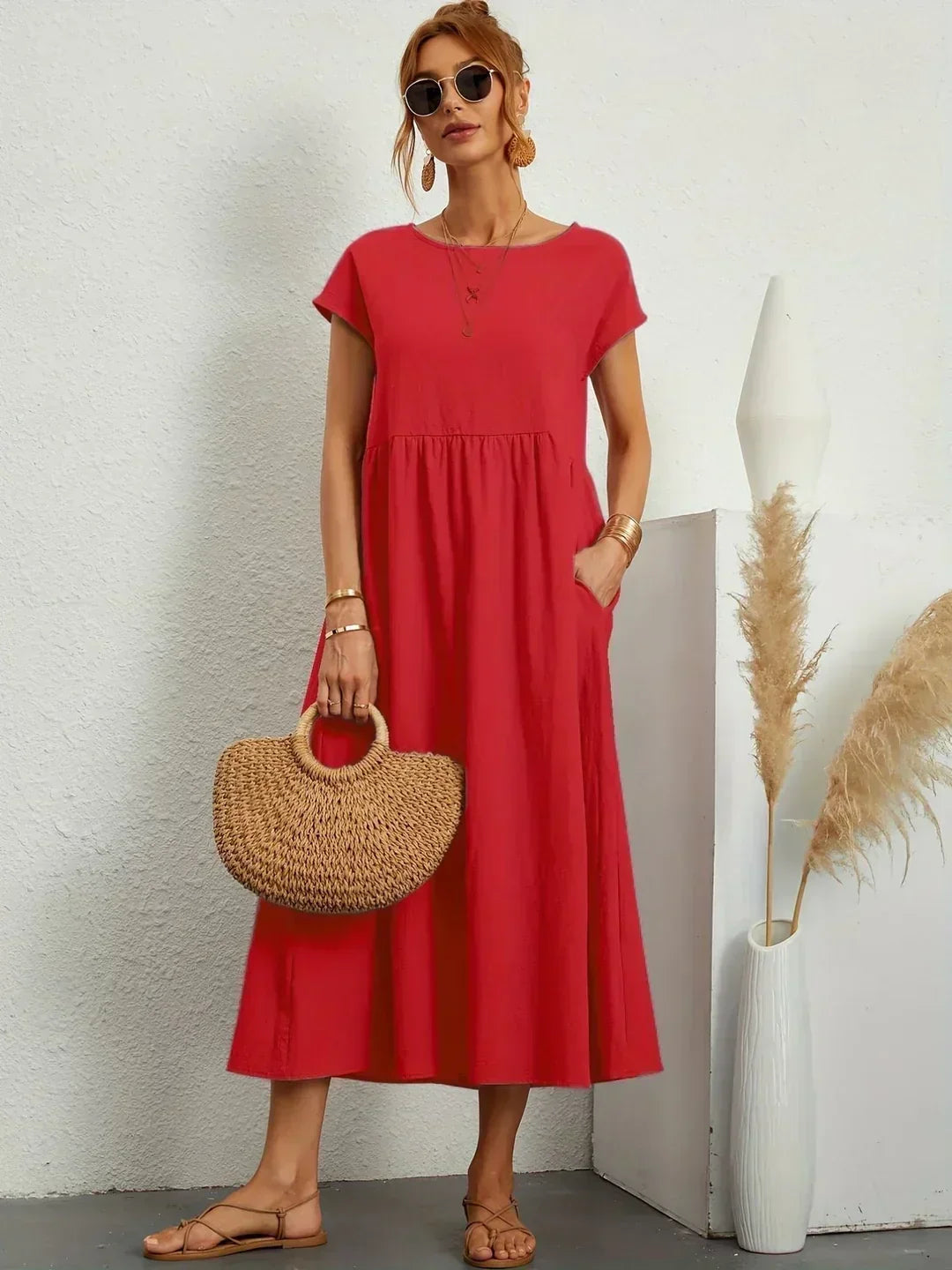 GABRIELLE - Flowing Midi Dress