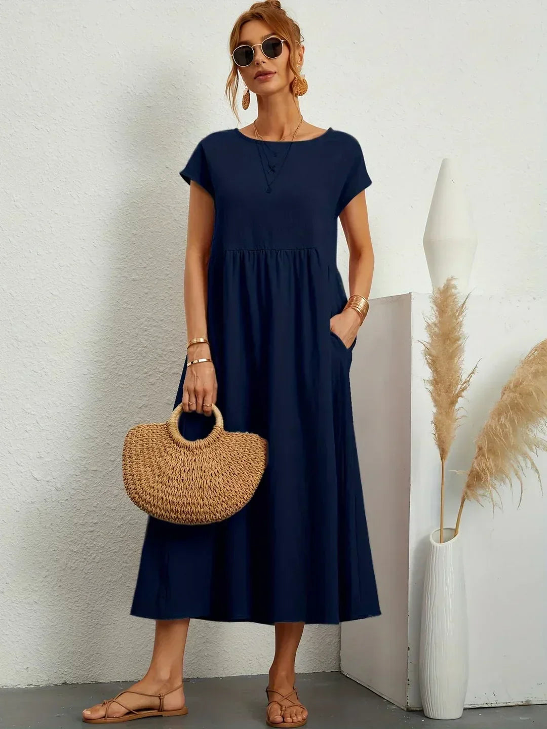 GABRIELLE - Flowing Midi Dress