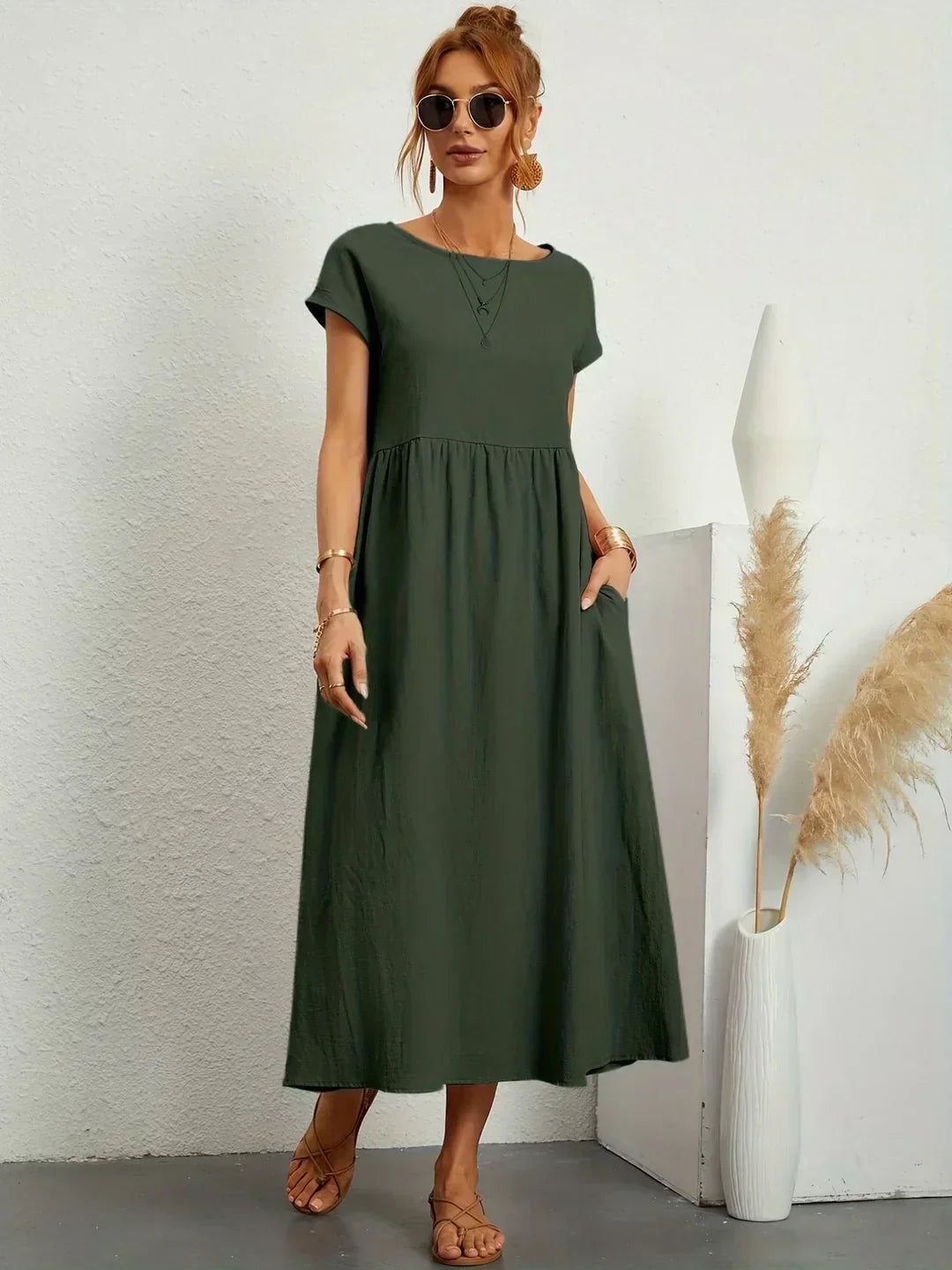 GABRIELLE - Flowing Midi Dress