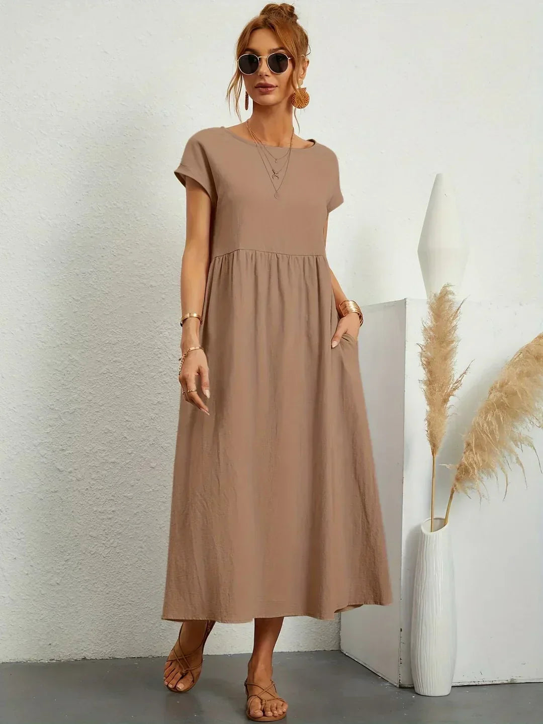 GABRIELLE - Flowing Midi Dress