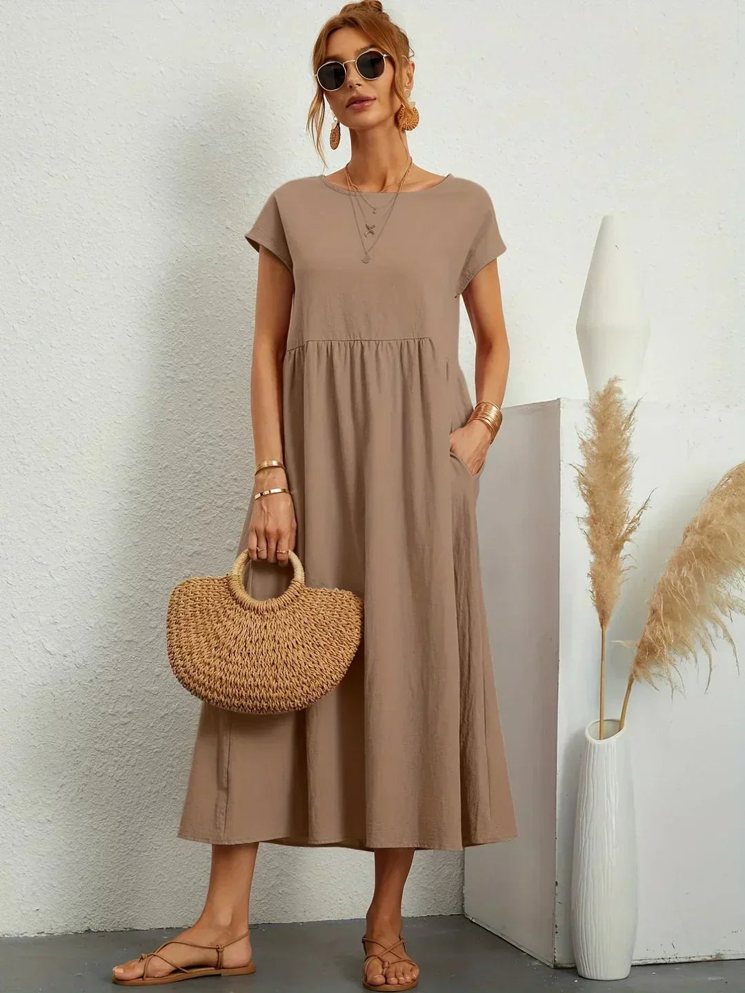 GABRIELLE - Flowing Midi Dress