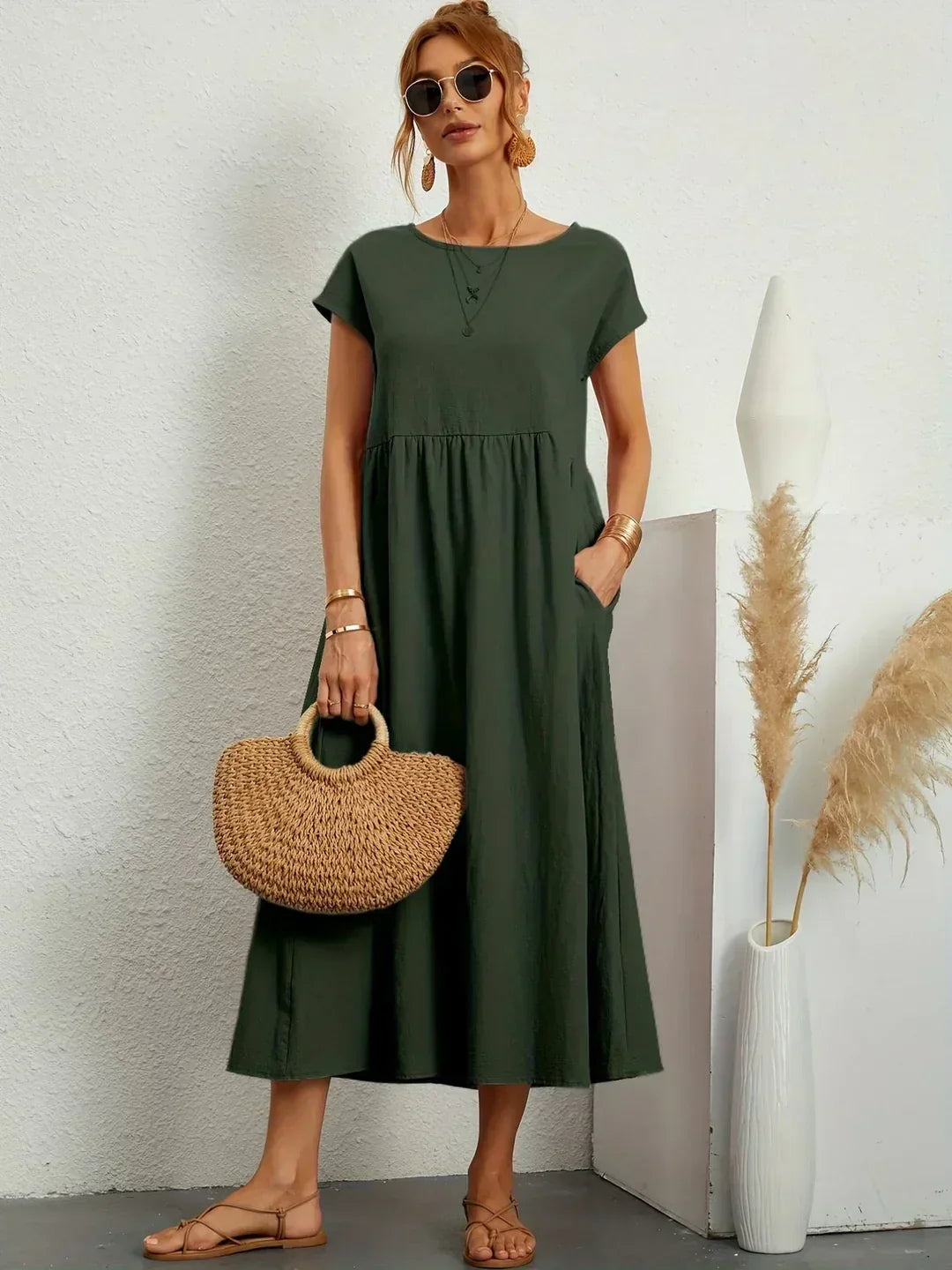GABRIELLE - Flowing Midi Dress