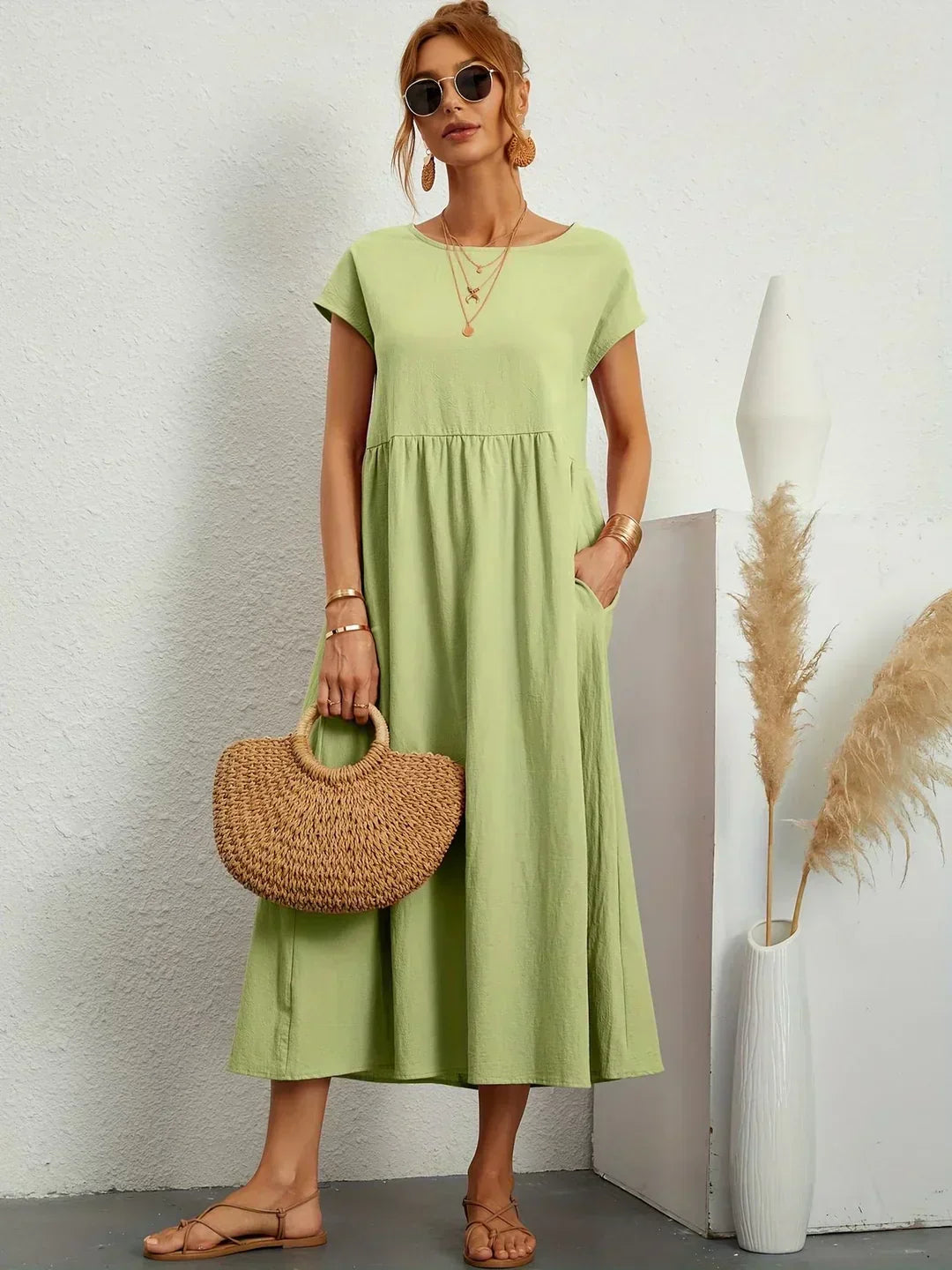 GABRIELLE - Flowing Midi Dress