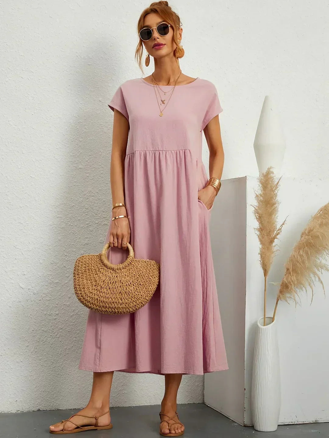 GABRIELLE - Flowing Midi Dress