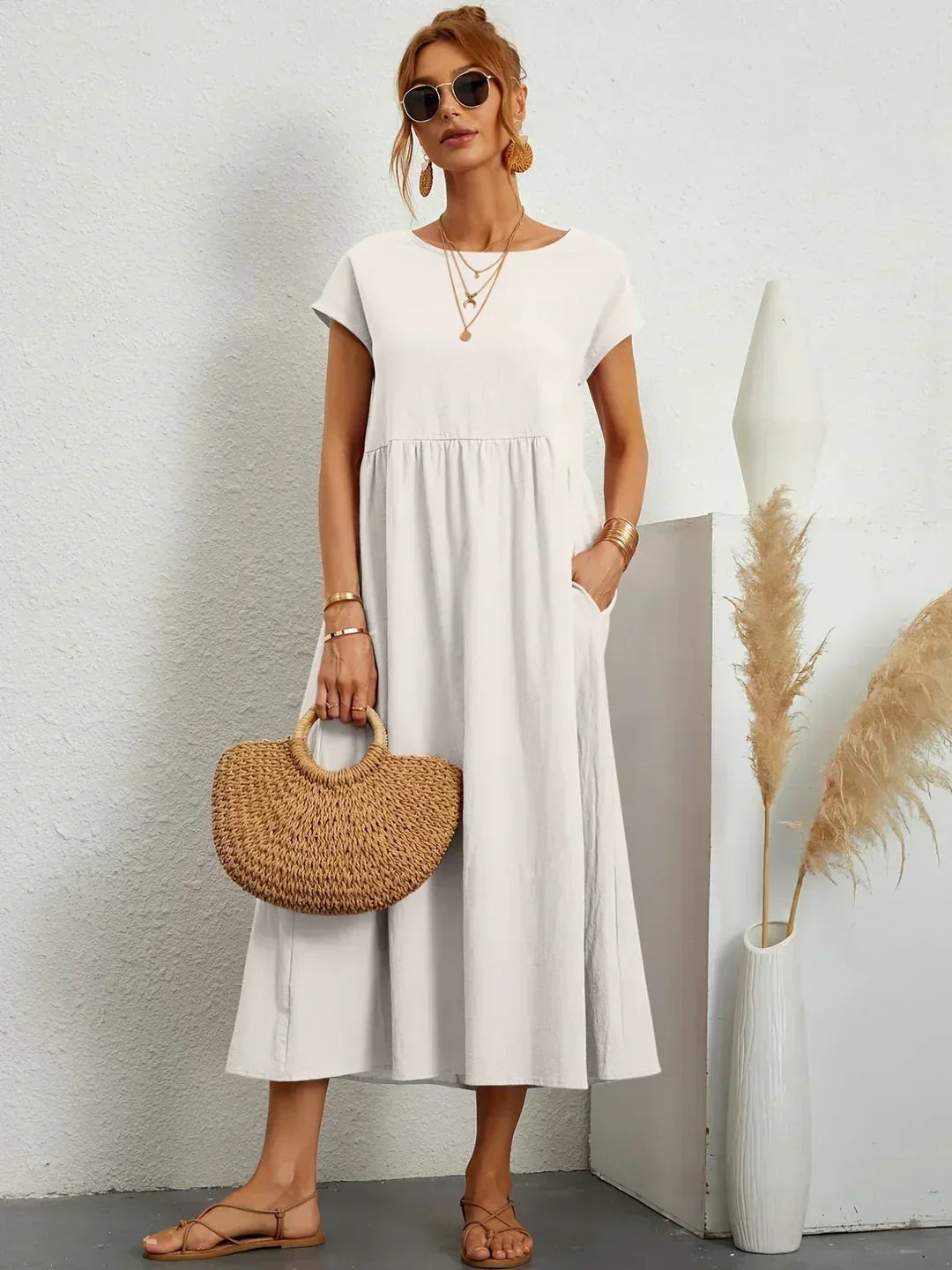 GABRIELLE - Flowing Midi Dress