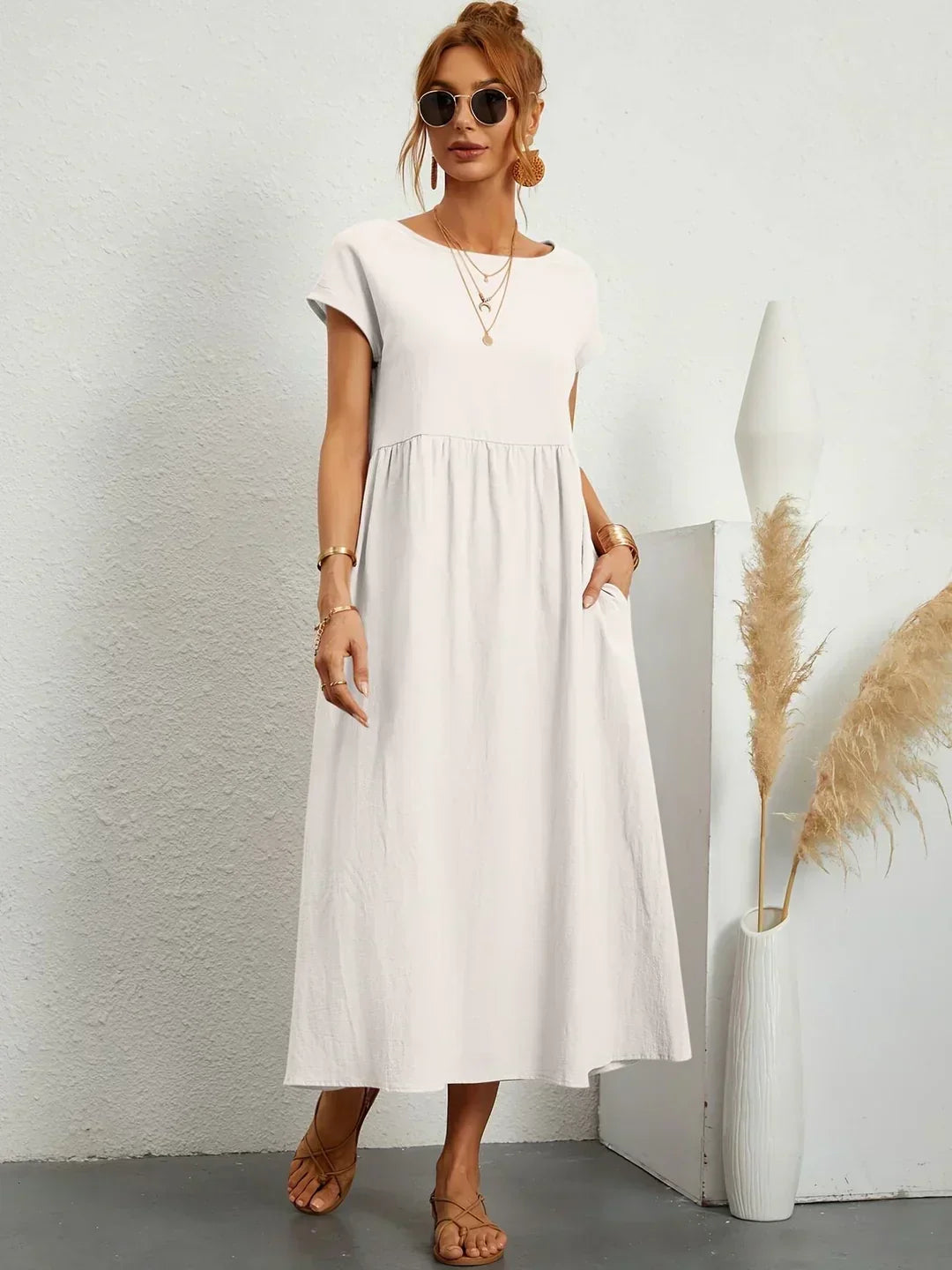 GABRIELLE - Flowing Midi Dress