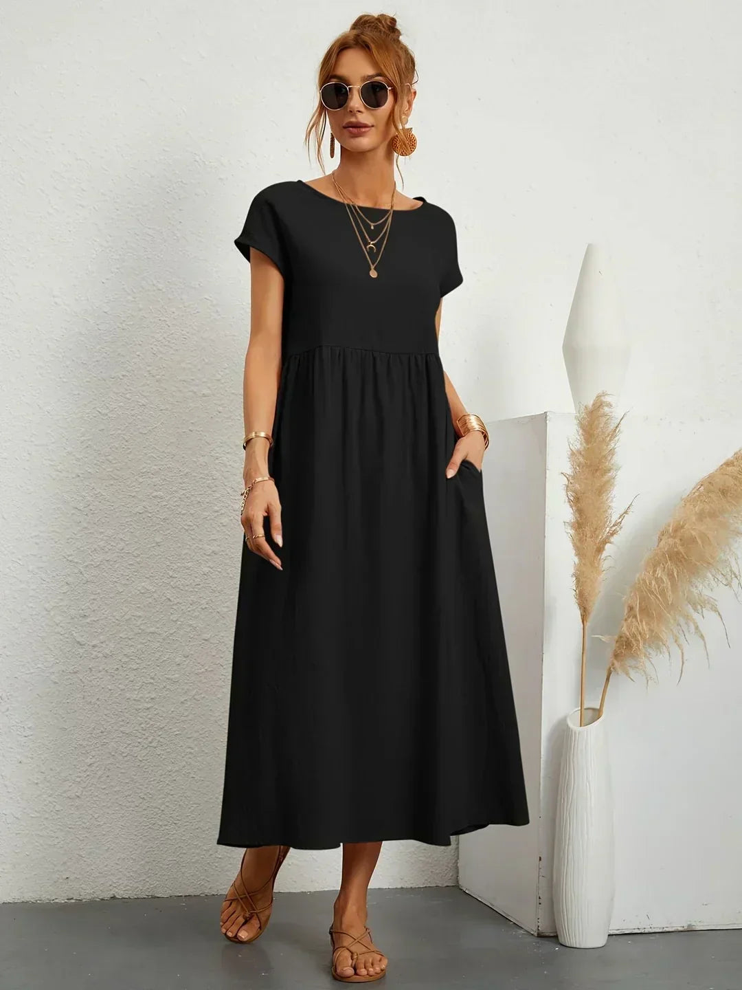 GABRIELLE - Flowing Midi Dress