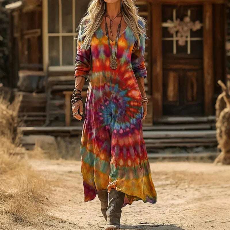 BEA - Long Sleeve Vintage Dress
