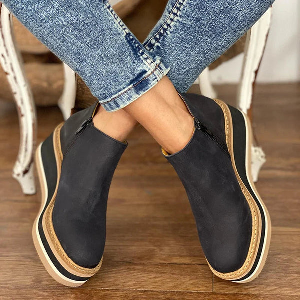 KAMALA - Casual Wedge Ankle Boots