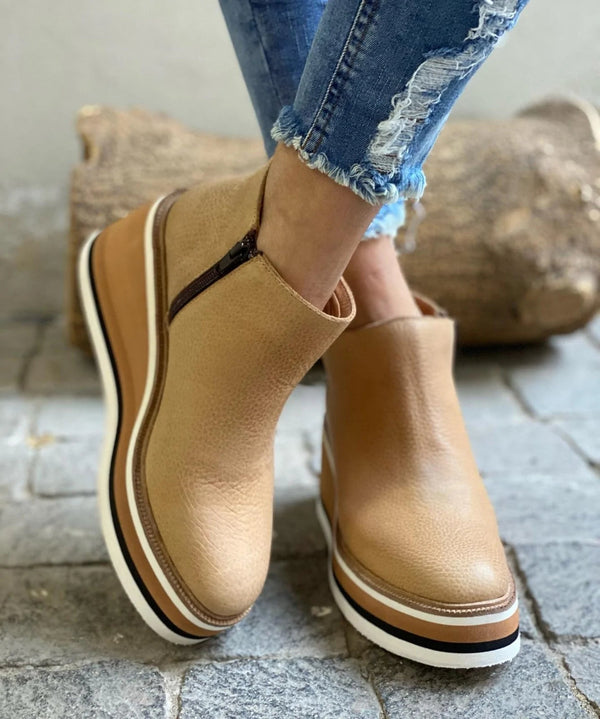 KAMALA - Casual Wedge Ankle Boots
