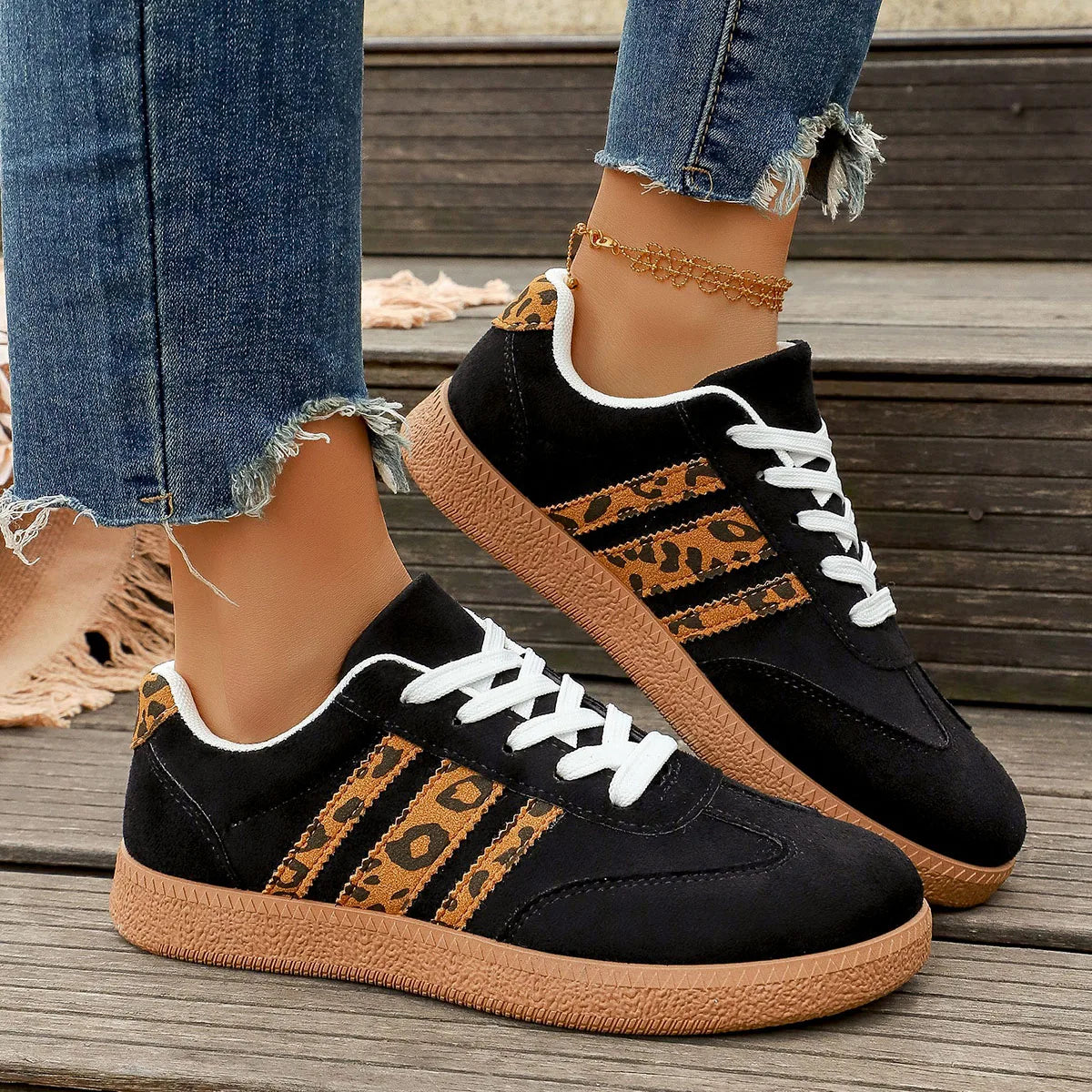 LOLA - Leopard Print Trainers