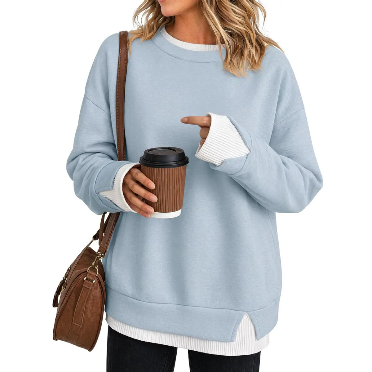 CHARLOTTE - Layered Sweatshirt