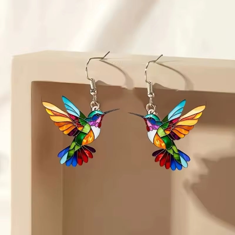 WREN - Hummingbird Necklace and Earrings