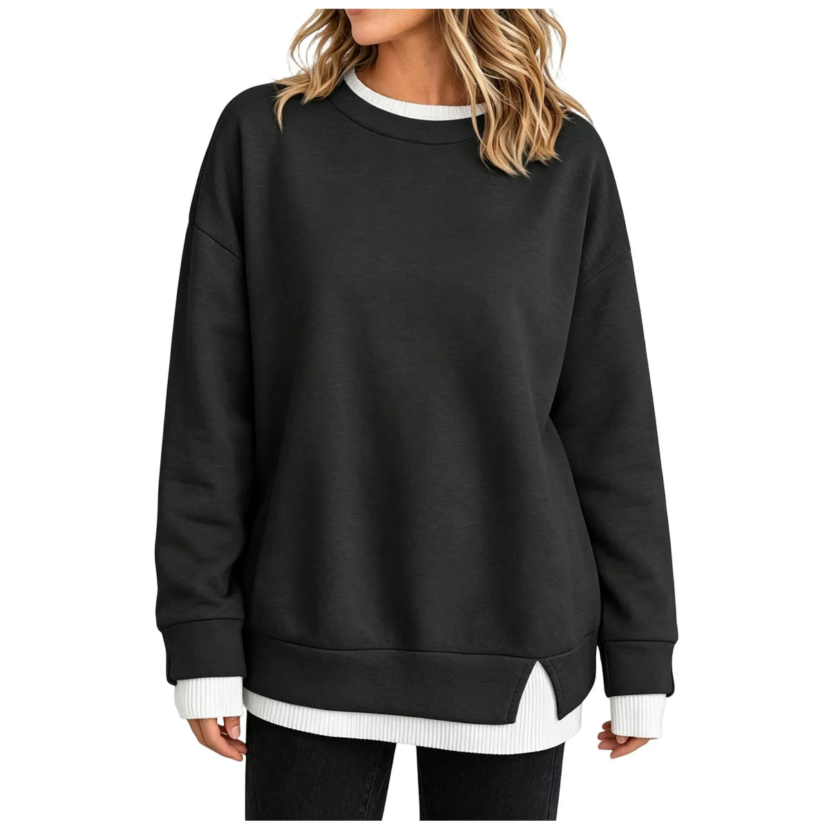 CHARLOTTE - Layered Sweatshirt