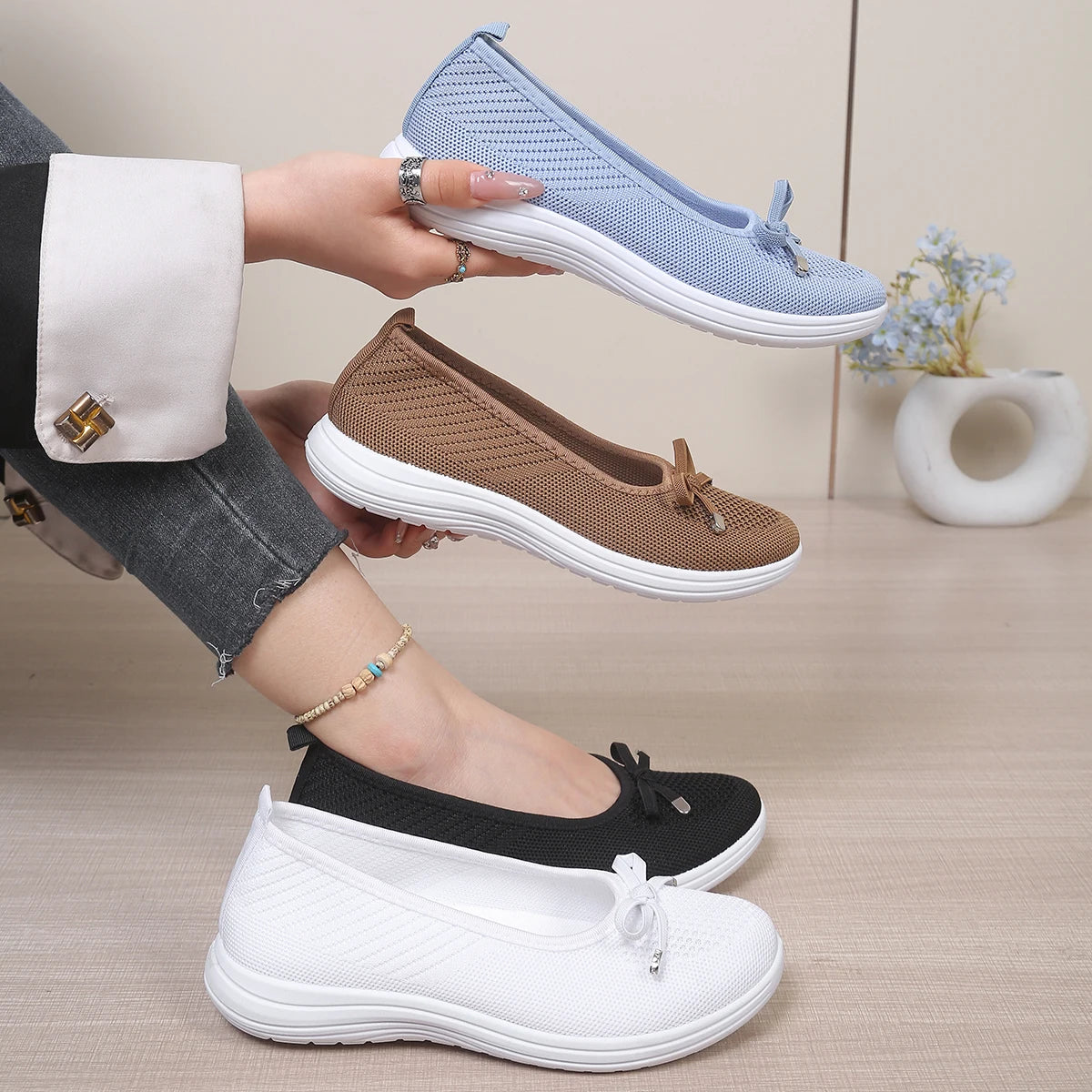 CLARA - Bow Mesh Flats