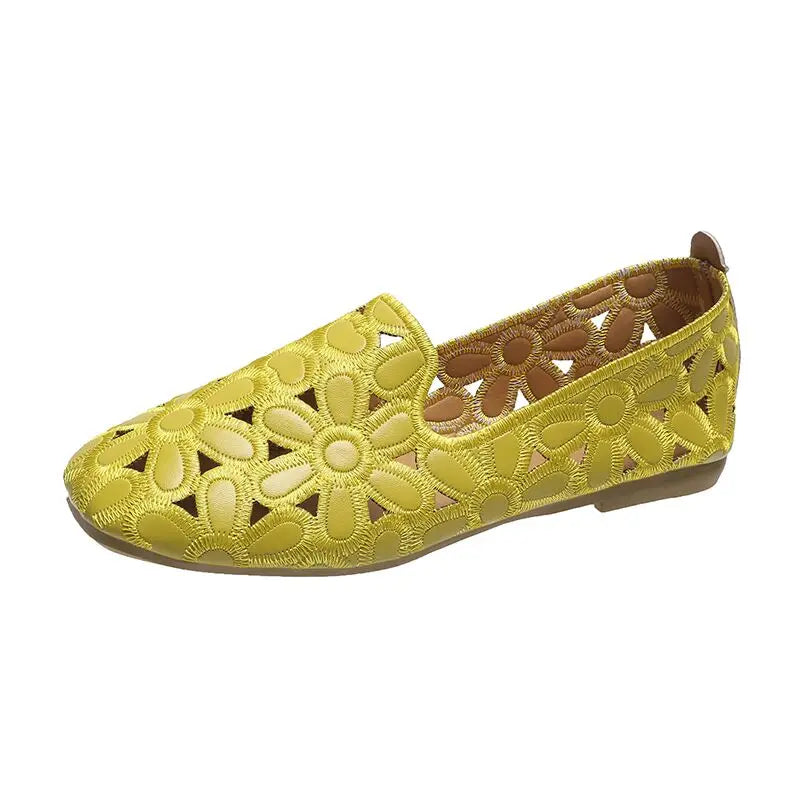 AUGUSTA - Embroidered Ballet Flats