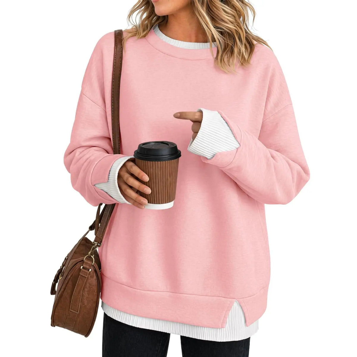 CHARLOTTE - Layered Sweatshirt
