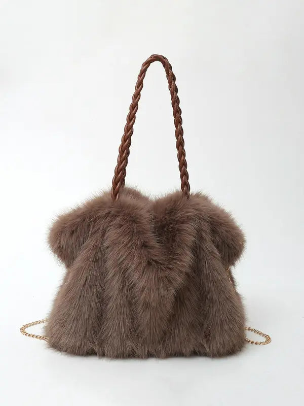 GOLDIE - Plush Shoulder Tote