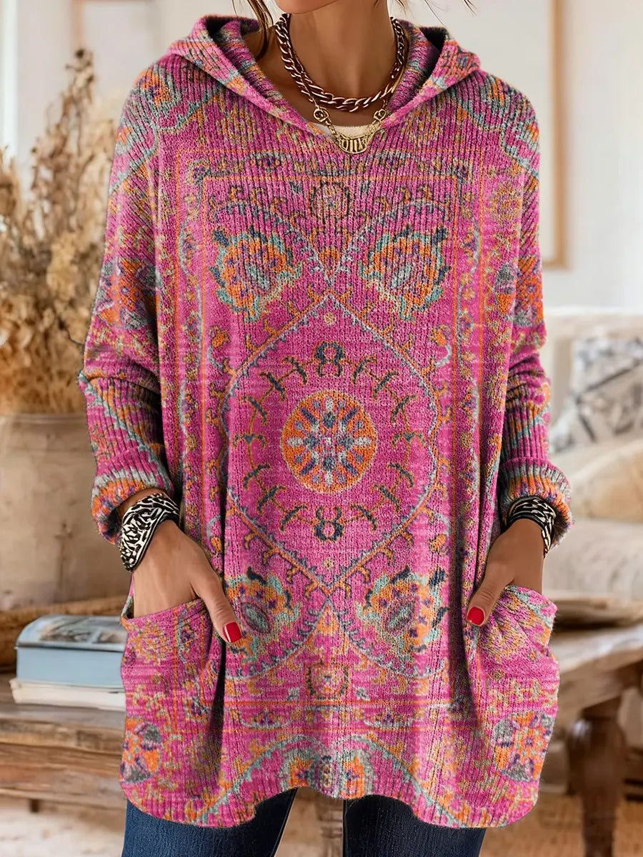 ALICE - Retro Print Hooded Tunic