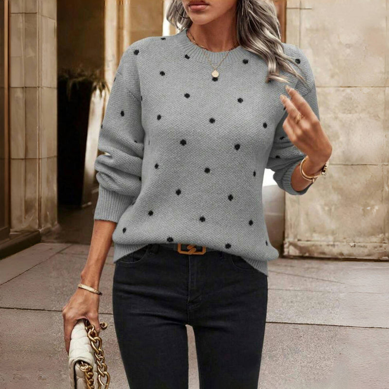 DOTTIE - Polka Knit Sweater