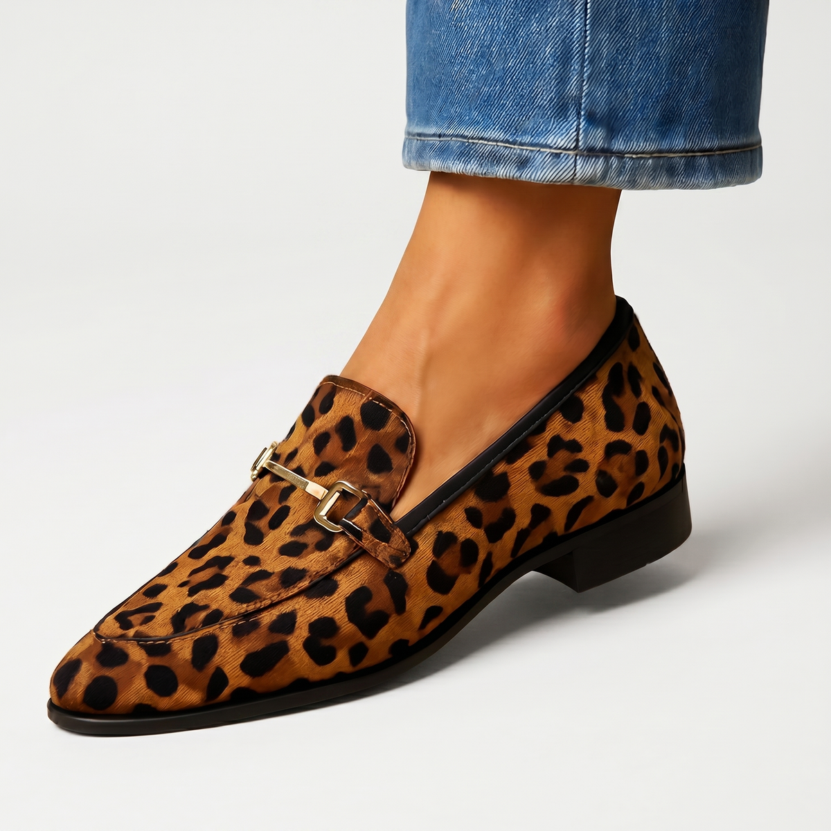 RITA - Leopard Loafers