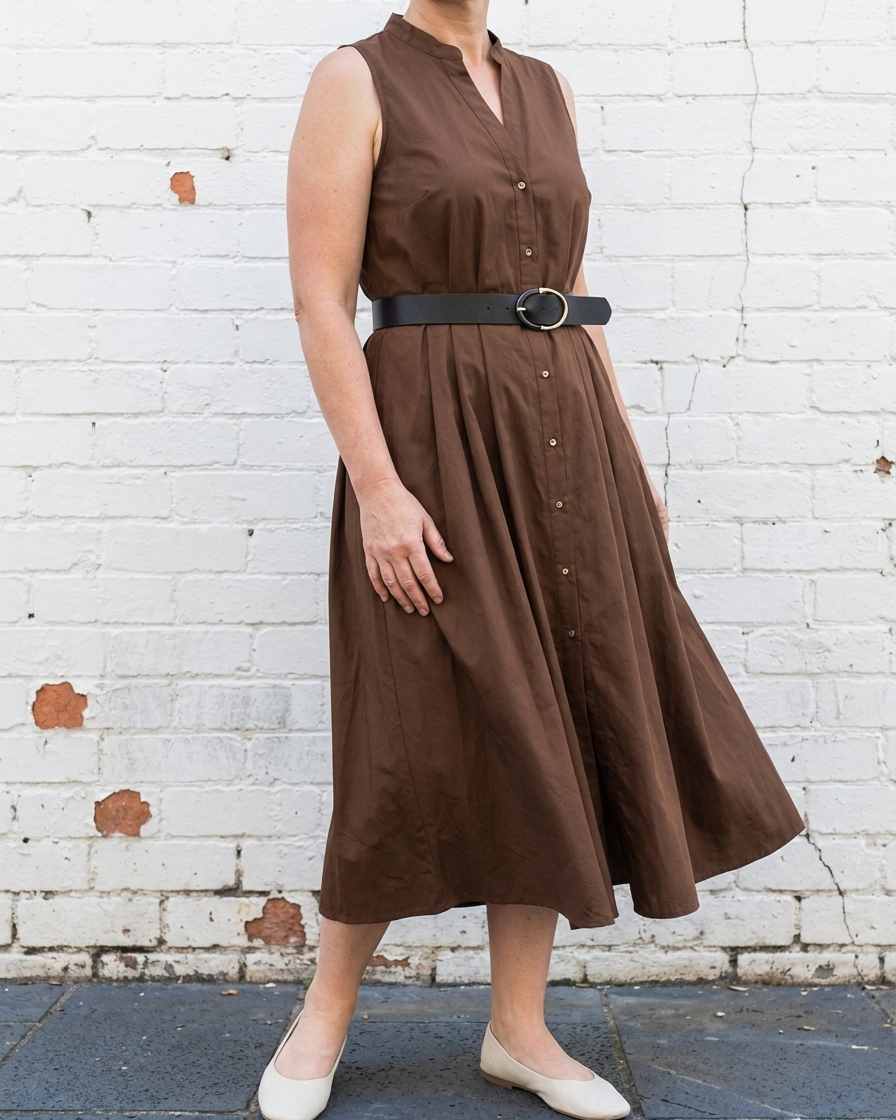 HENRIETTA - Belted Midi Dress