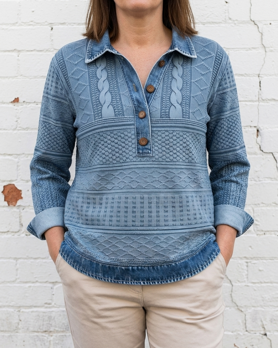 ROWAN - Half-Button Collared Sweatshirt